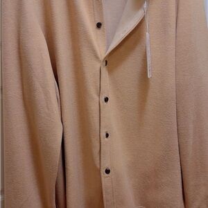7 Diamonds Light Tan Shirt with Black Buttons